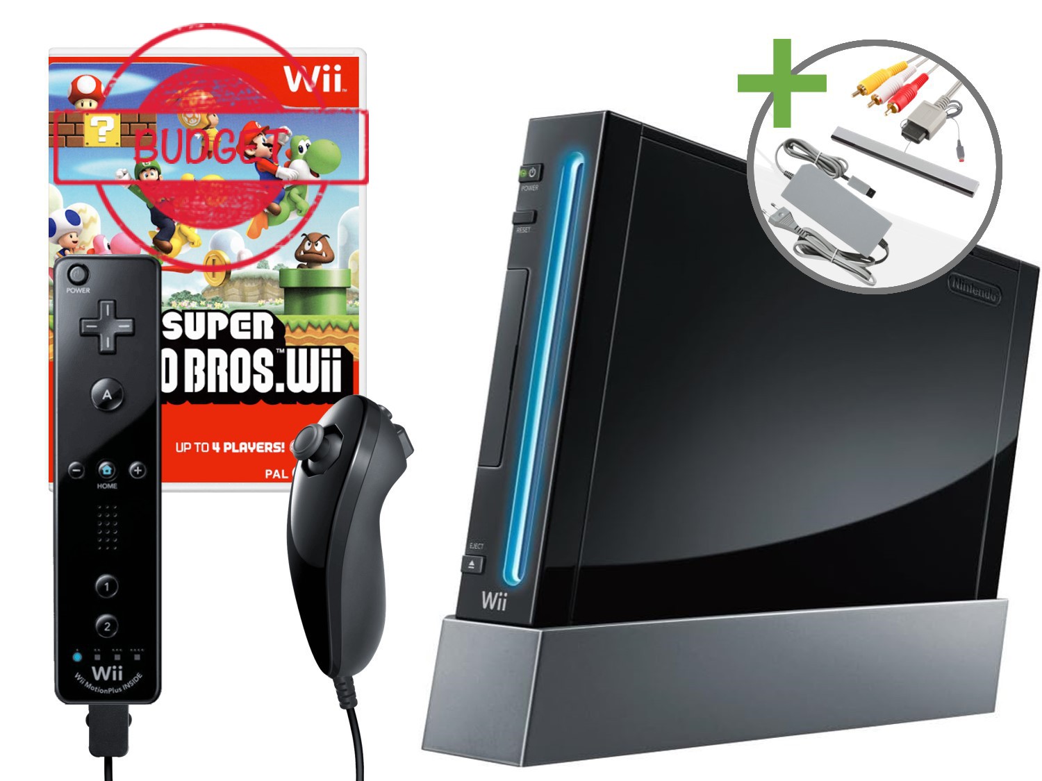 Nintendo Wii Starter Pack - New Super Mario Bros. Wii Edition - Budget Kopen | Wii Hardware