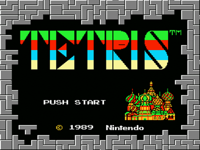 Nintendo NES Screenshot Tetris