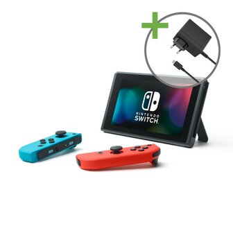 Nintendo Switch Console - Rood/Blauw (Starter Pack)