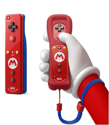 Nintendo Wii Remote Controller Motion Plus Mario Edition