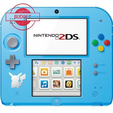 Nintendo 2DS Pokemon Sun Moon Edition - Light Blue - Budget