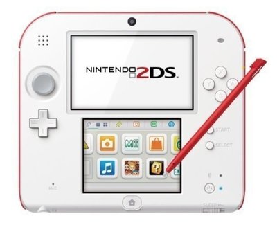 Nintendo 2DS White-Red
