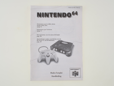 Nintendo 64 Console Manual