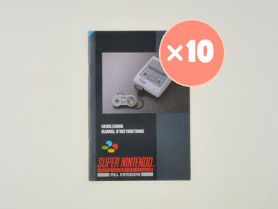 10x Super Nintendo Console Manual
