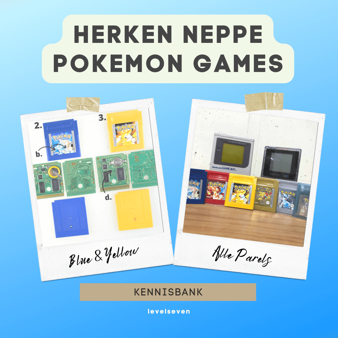Hoe herken je echte of neppe Pokémon games voor de Gameboy?