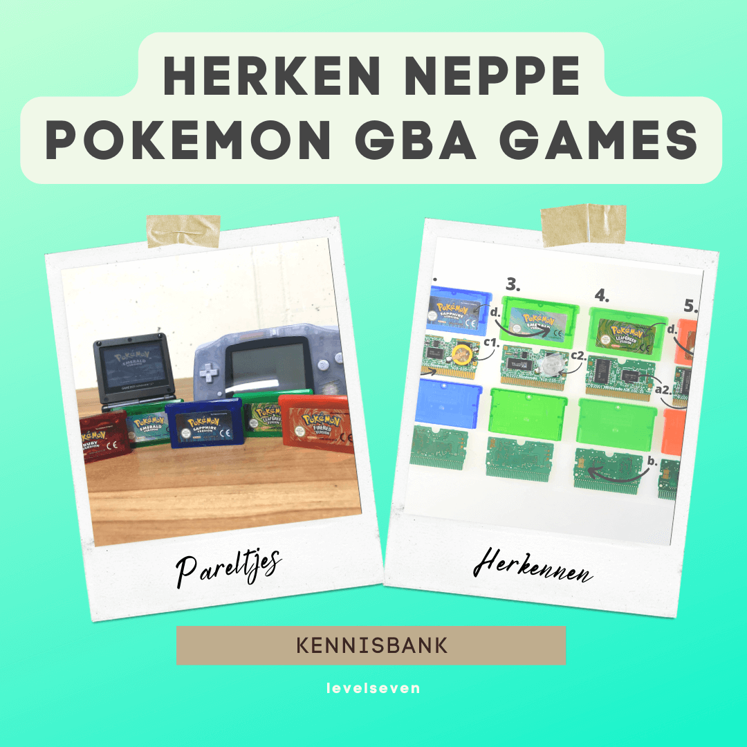 Hoe herken je neppe Pokémon games voor de Gameboy Advance?