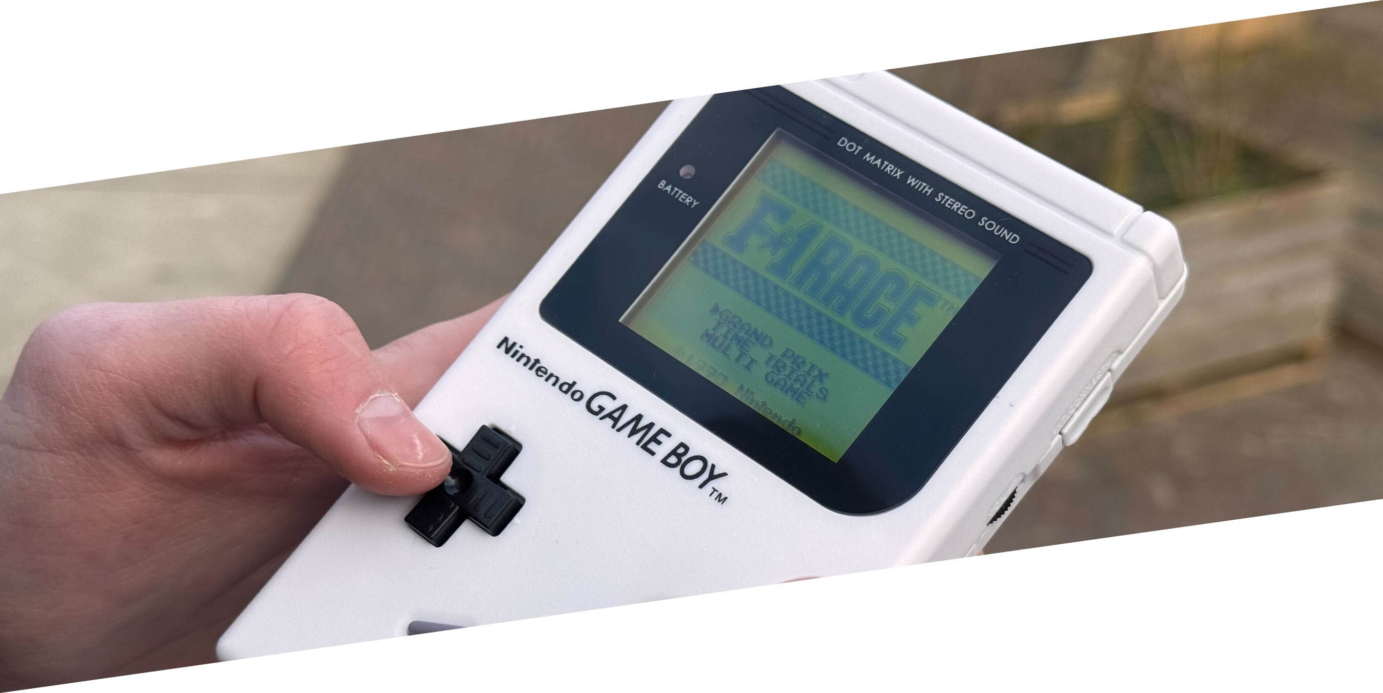 Gameboy Classic Custom Coconut