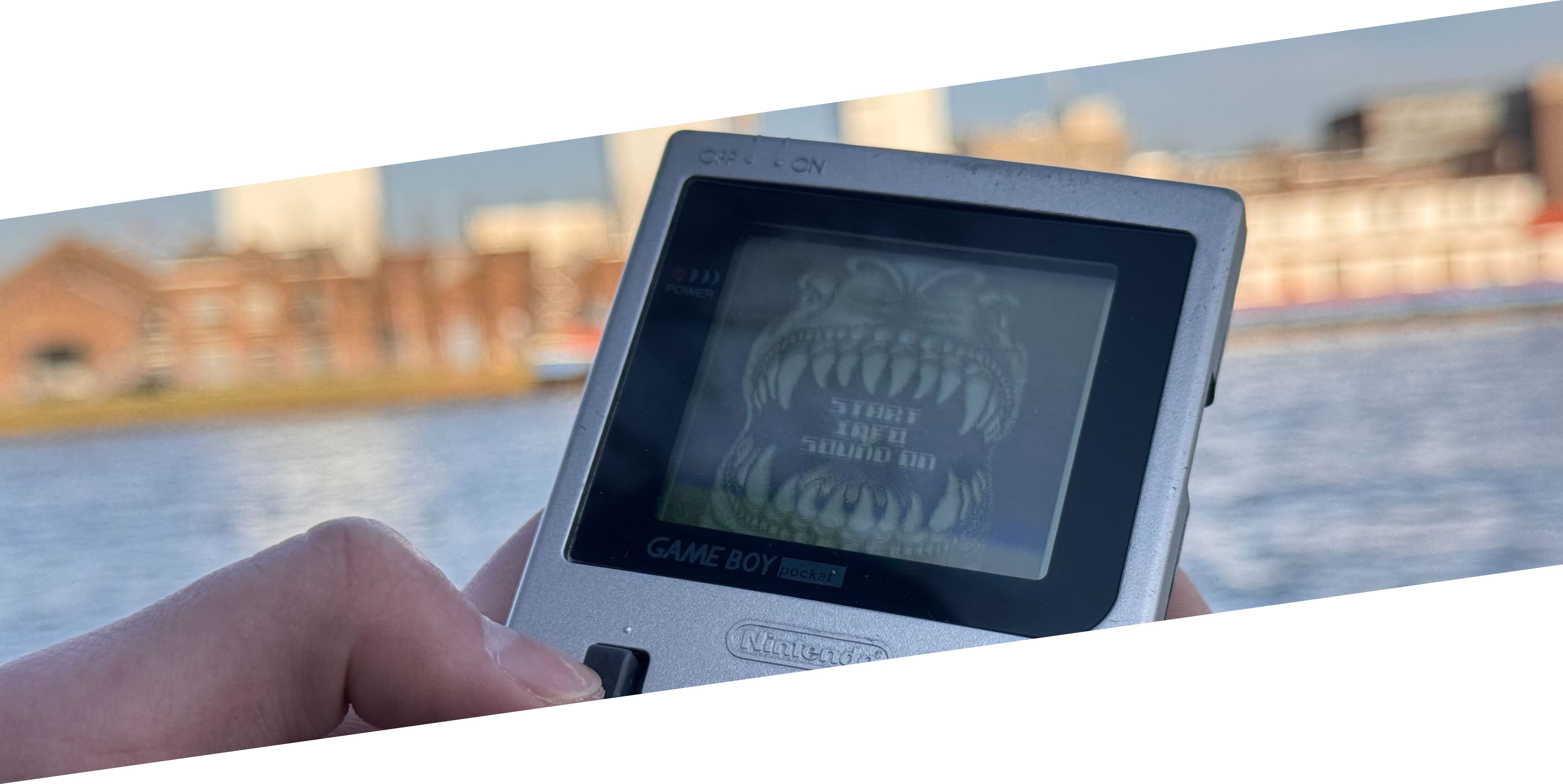 Gameboy Pocket Silver (Black Lens)