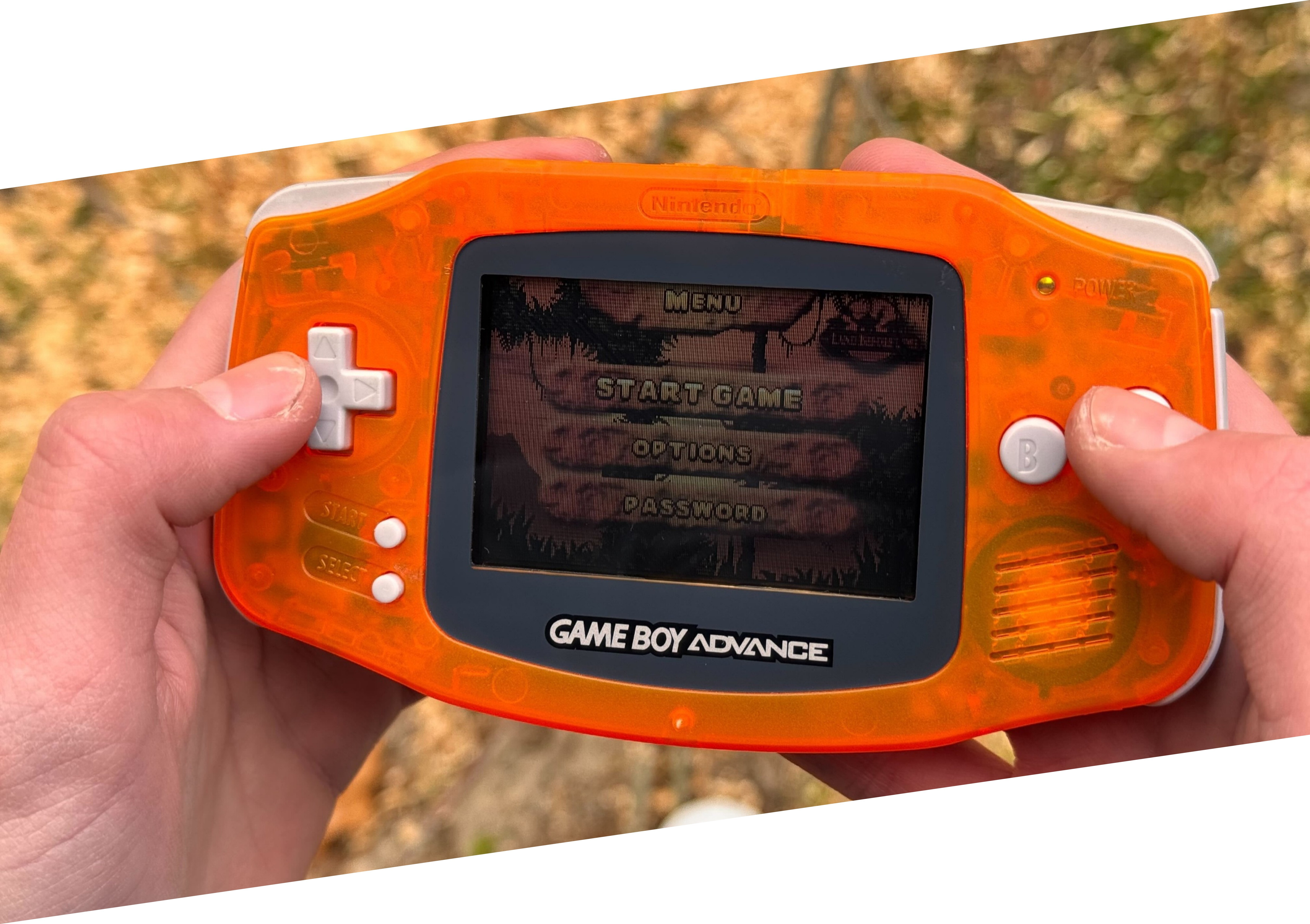 Gameboy Advance Crystal Orange