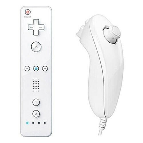 Nieuwe Remote Controller + Nunchuck voor Wii - White