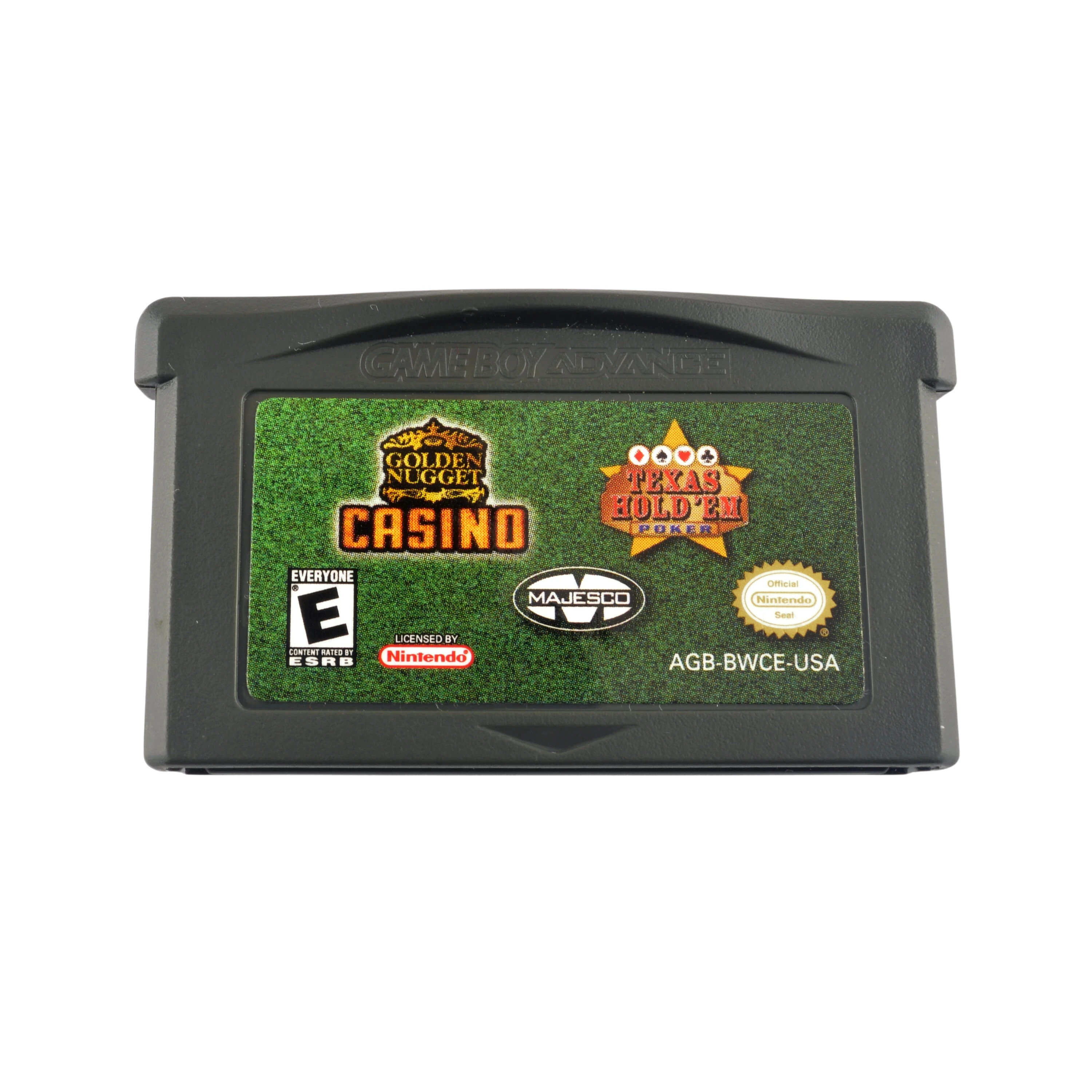 2 Games In 1: Golden Nugget Casino & Texas Hold 'Em Poker - Gameboy Advance Games