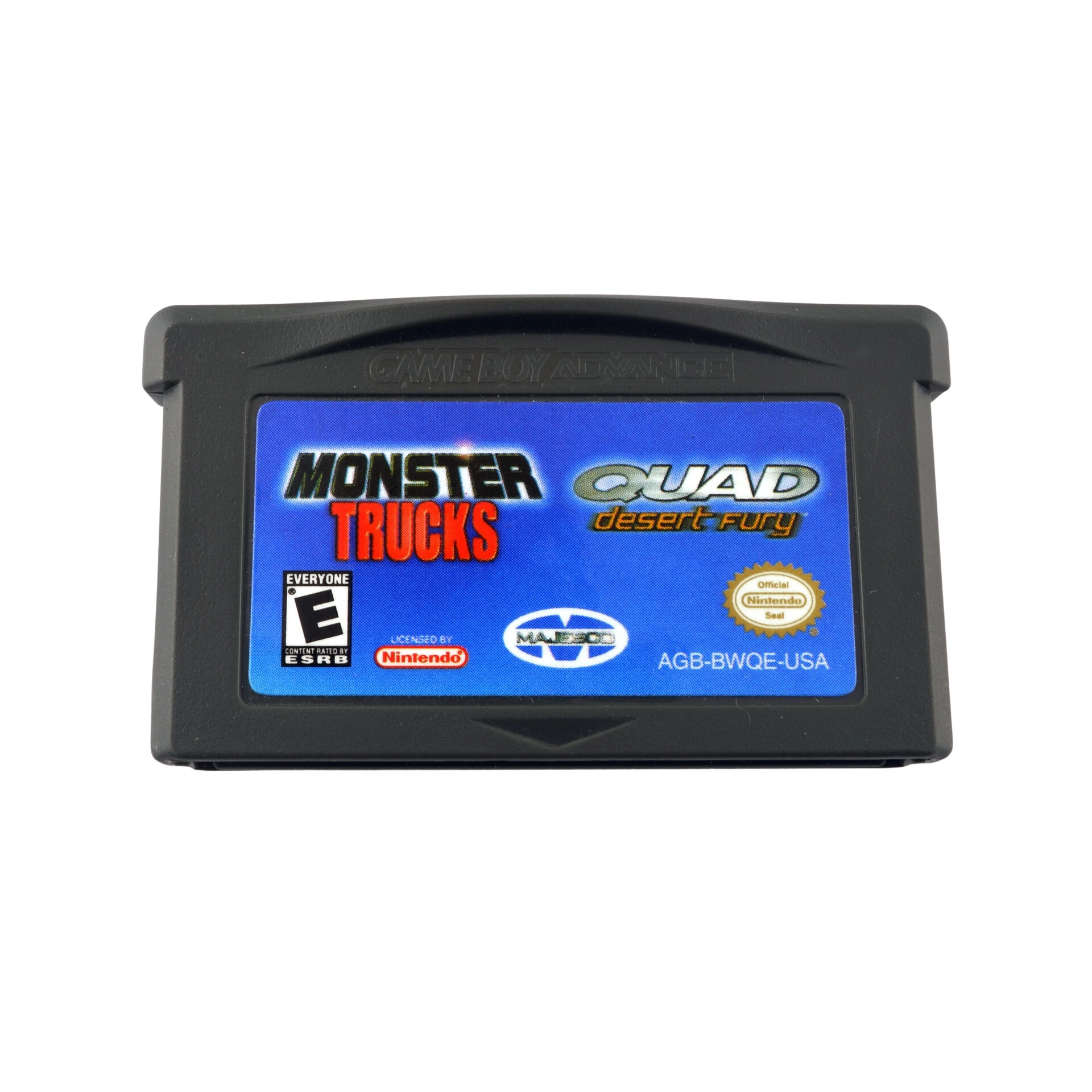2 Games In 1: Monster Trucks & Quad Desert Fury - Gameboy Advance Games
