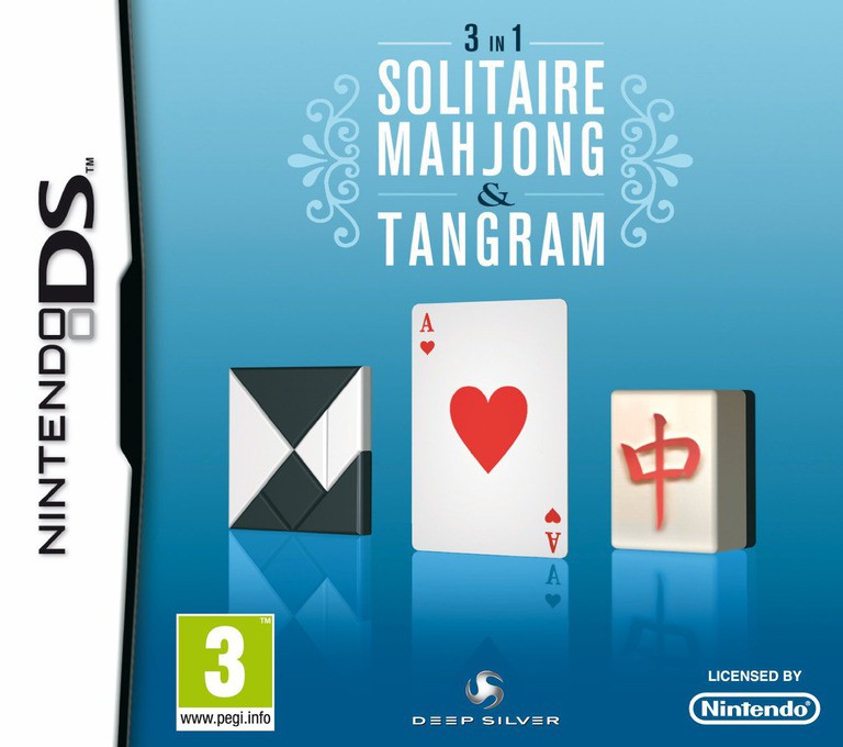 3 in 1 - Solitaire, Mahjong & Tangram - Nintendo DS Games