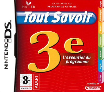 Tout Savoir 3e - L'Essentiel du Programme - Nintendo DS Games