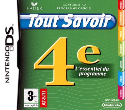 Tout Savoir 4e - L'Essentiel du Programme - Nintendo DS Games