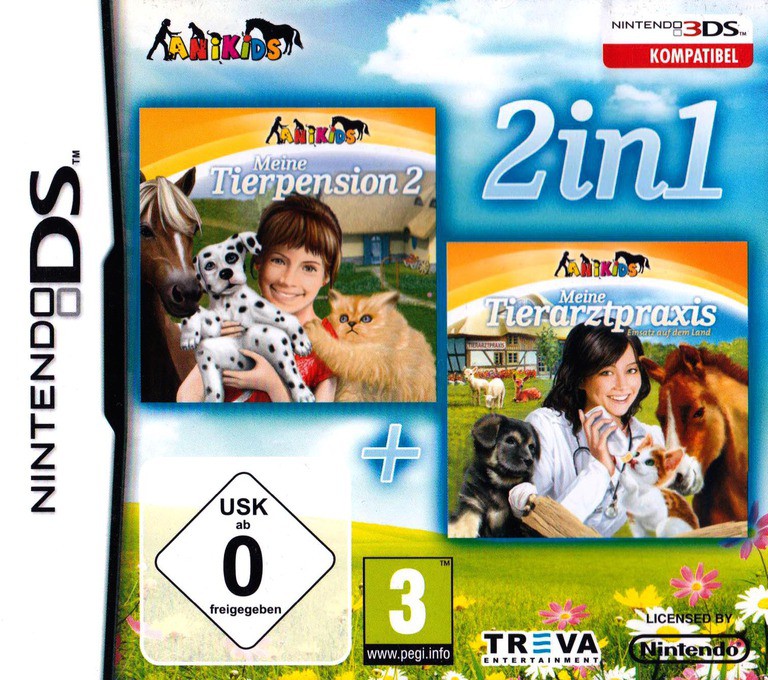2 in 1 - My Pet Hotel 2 + My Vet Practice - In the Country - Nintendo DS Games