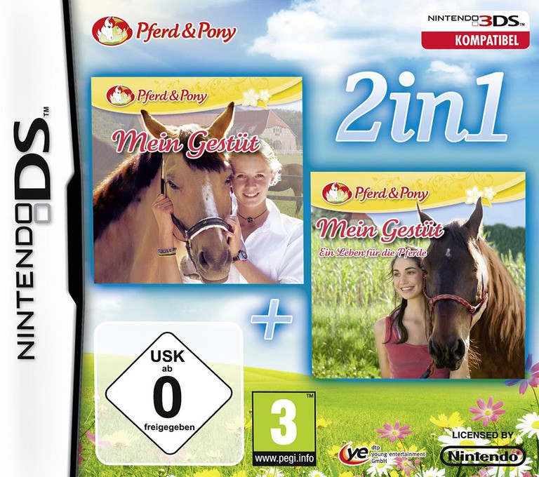 2 in 1 - My Riding Stables + My Riding Stables - Life with Horses - Nintendo DS Games