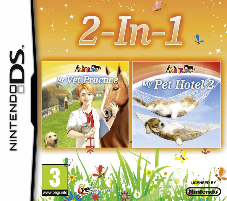 2 in 1 - My Vet Practice + My Pet Hotel 2 - Nintendo DS Games