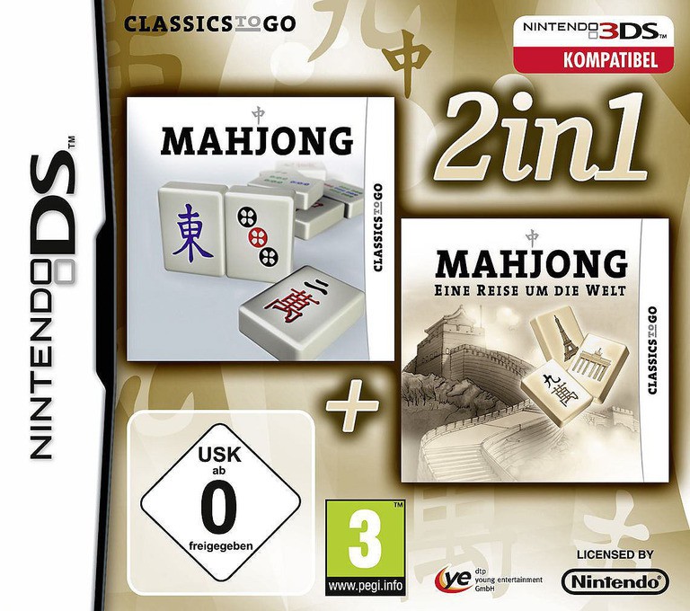 2 in 1 - Mahjong + Mahjong Around the World - Nintendo DS Games