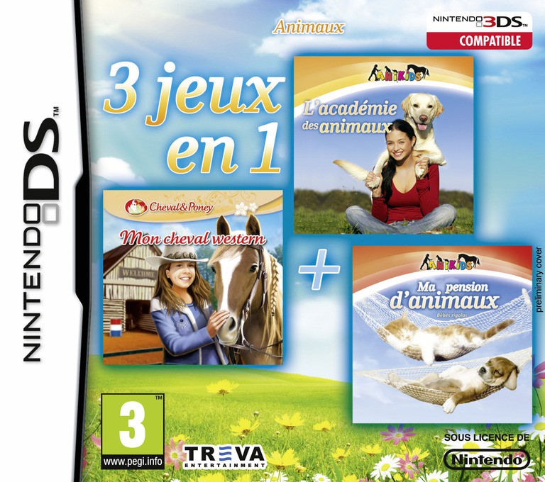 3 in 1 - Animals - Nintendo DS Games