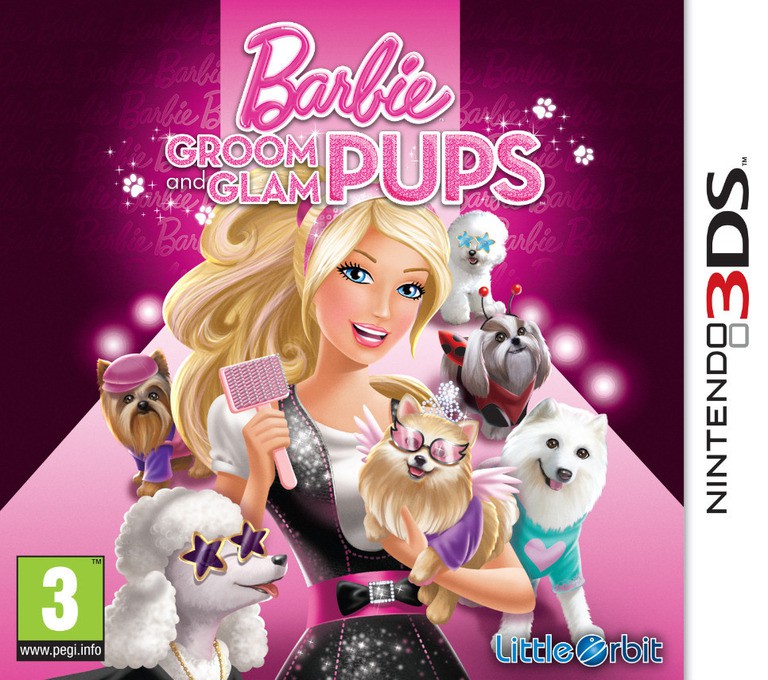 Barbie - Groom & Glam Pups - Nintendo 3DS Games