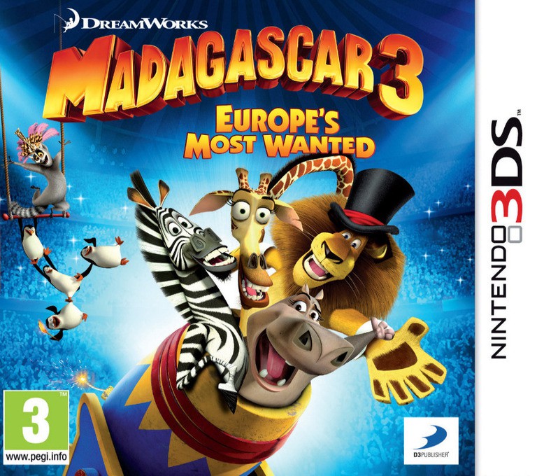 Madagascar 3 - Europe's Most Wanted - Nintendo 3DS Games