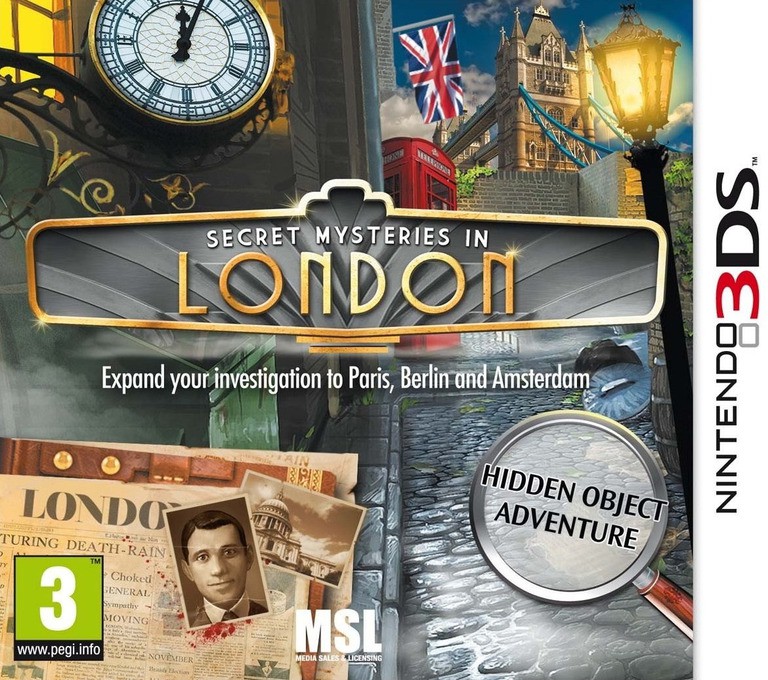 Secret Mysteries in London - Nintendo 3DS Games