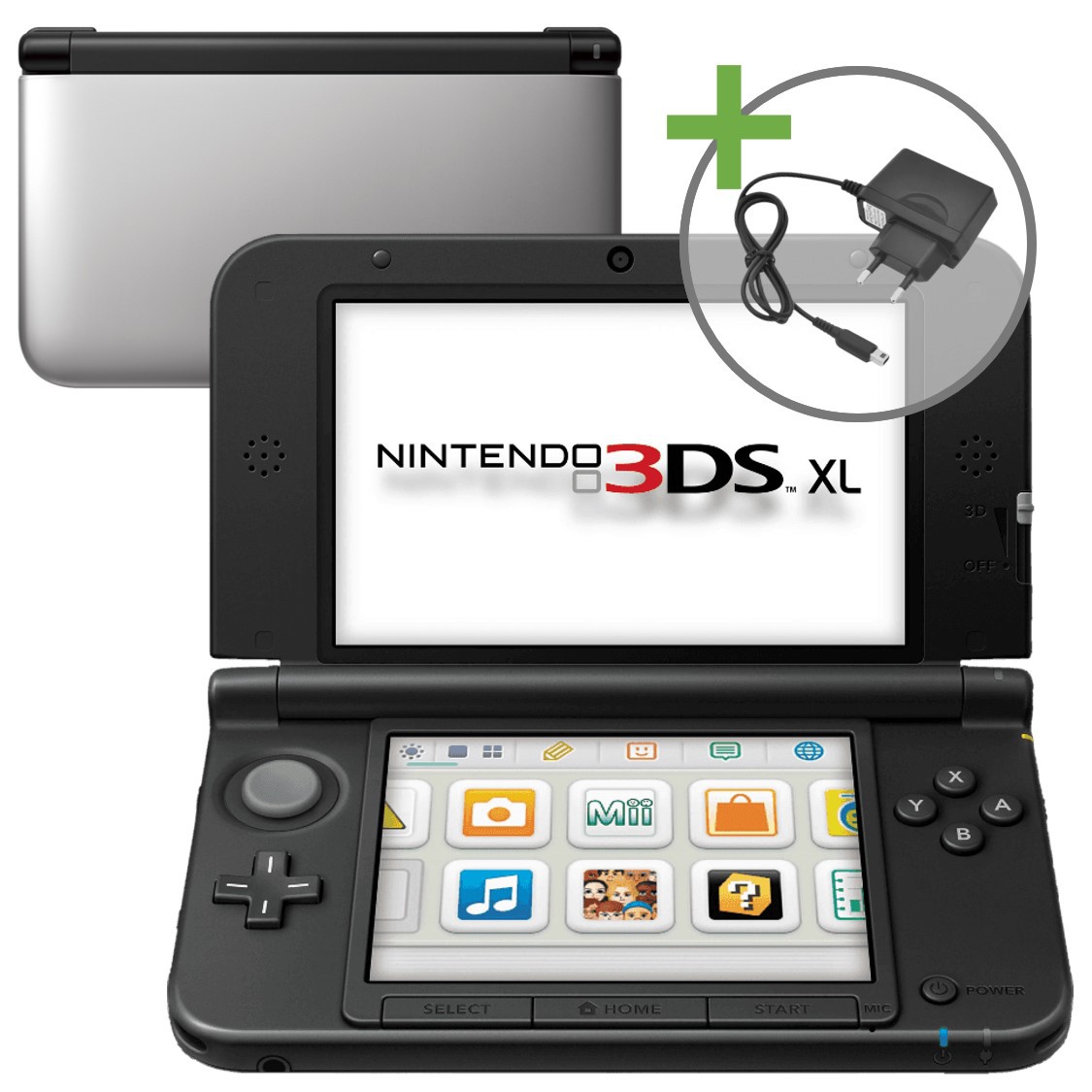 Nintendo 3DS XL - Silver/Black | Nintendo 3DS Hardware | RetroNintendoKopen.nl