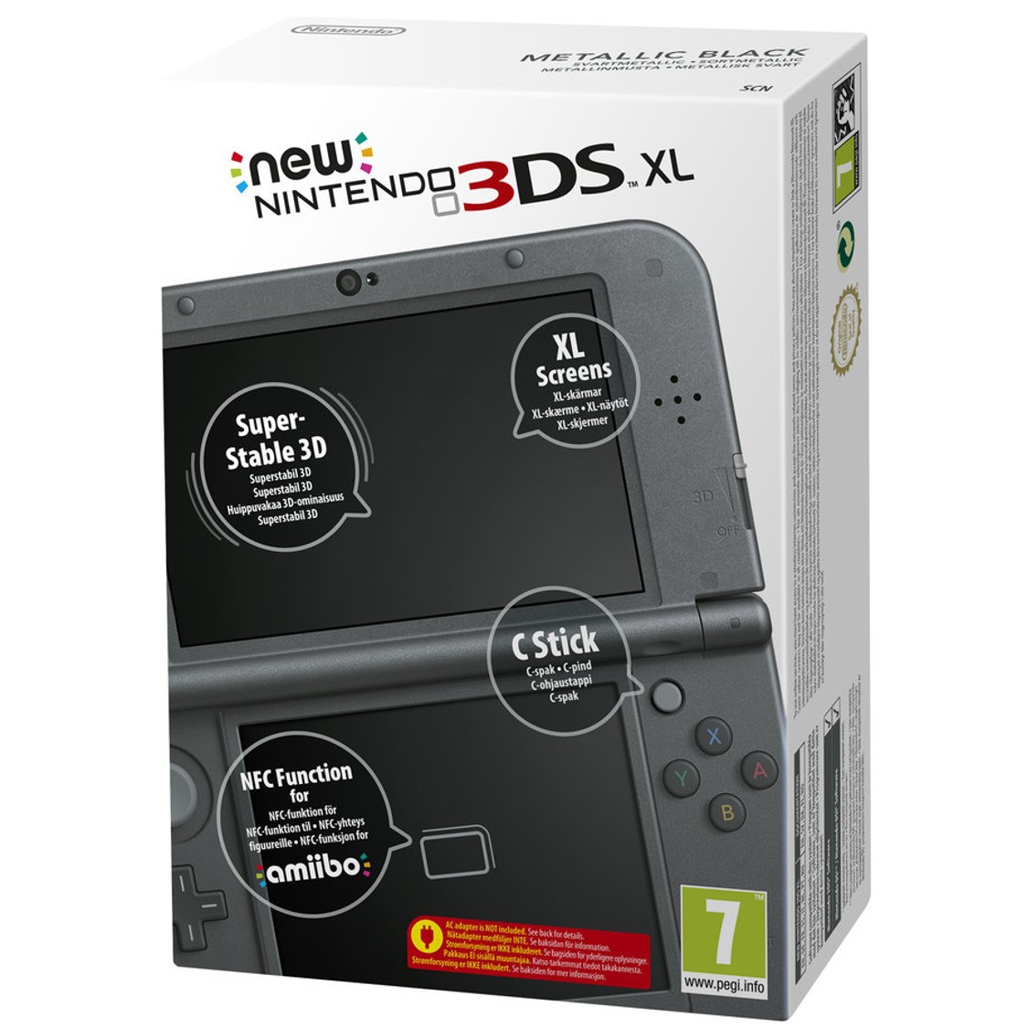New Nintendo 3DS XL - Metallic Black [Complete] - Nintendo 3DS Hardware