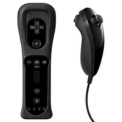 Nieuwe Remote Controller + Nunchuck voor Wii - Black