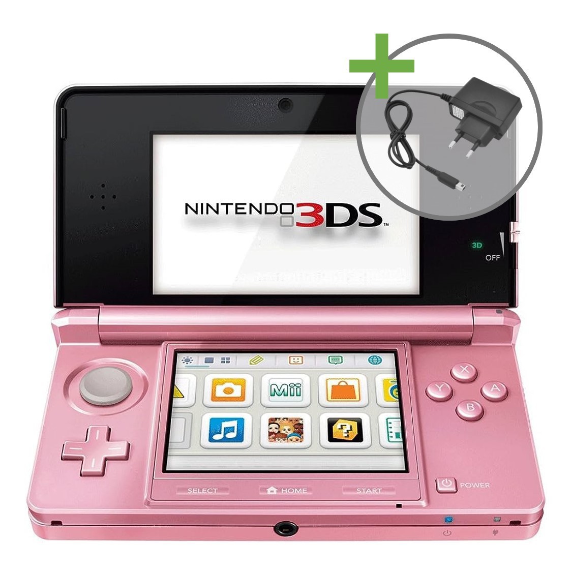 Nintendo 3DS - Coral Pink - Nintendögs + Cats Edition [Complete] - Nintendo 3DS Hardware - 2