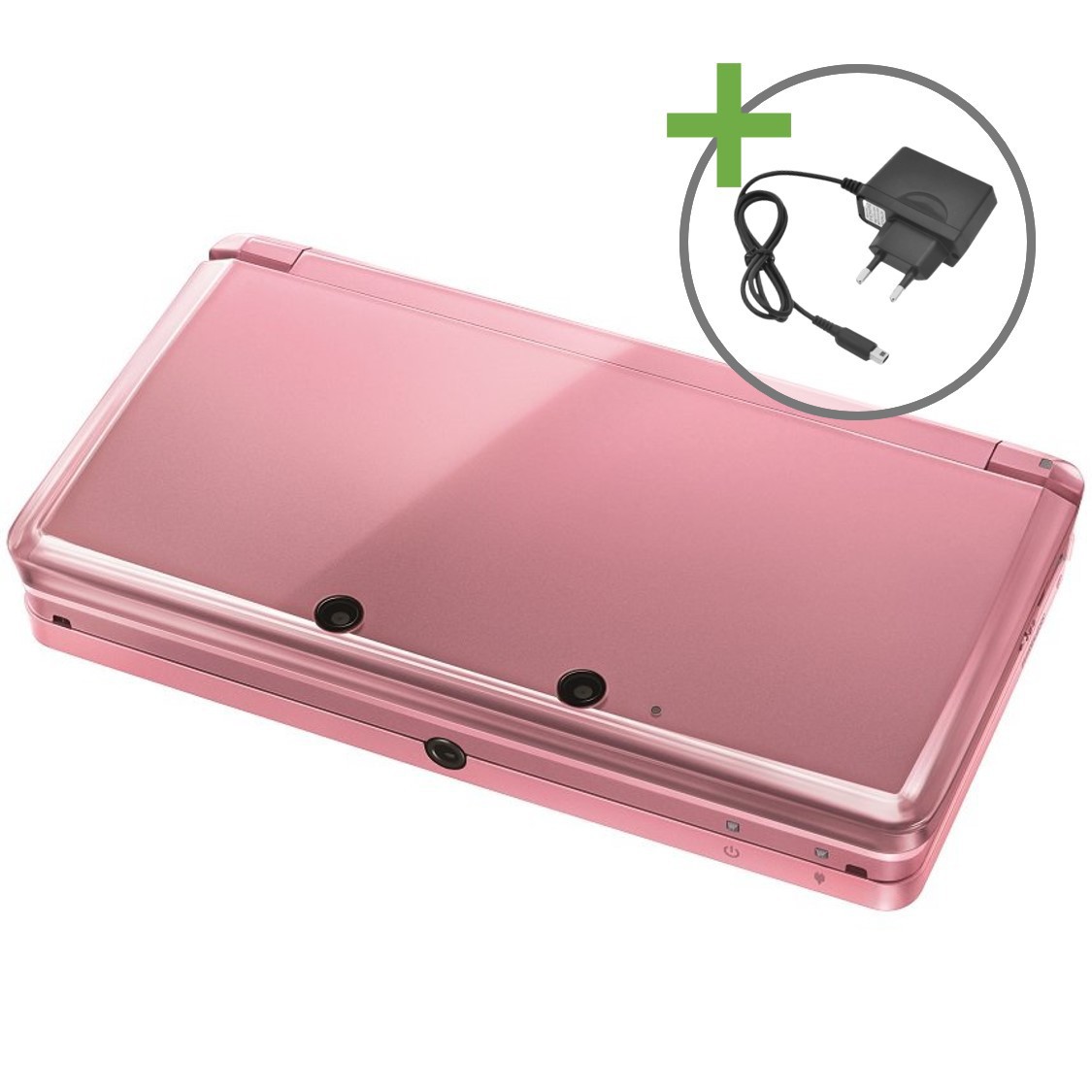 Nintendo 3DS - Coral Pink - Nintendögs + Cats Edition [Complete] - Nintendo 3DS Hardware - 3