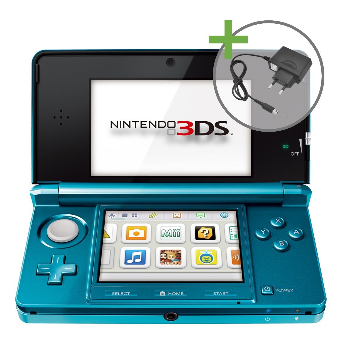 Nintendo 3DS - Aqua Blue [Complete] - Nintendo 3DS Hardware - 2