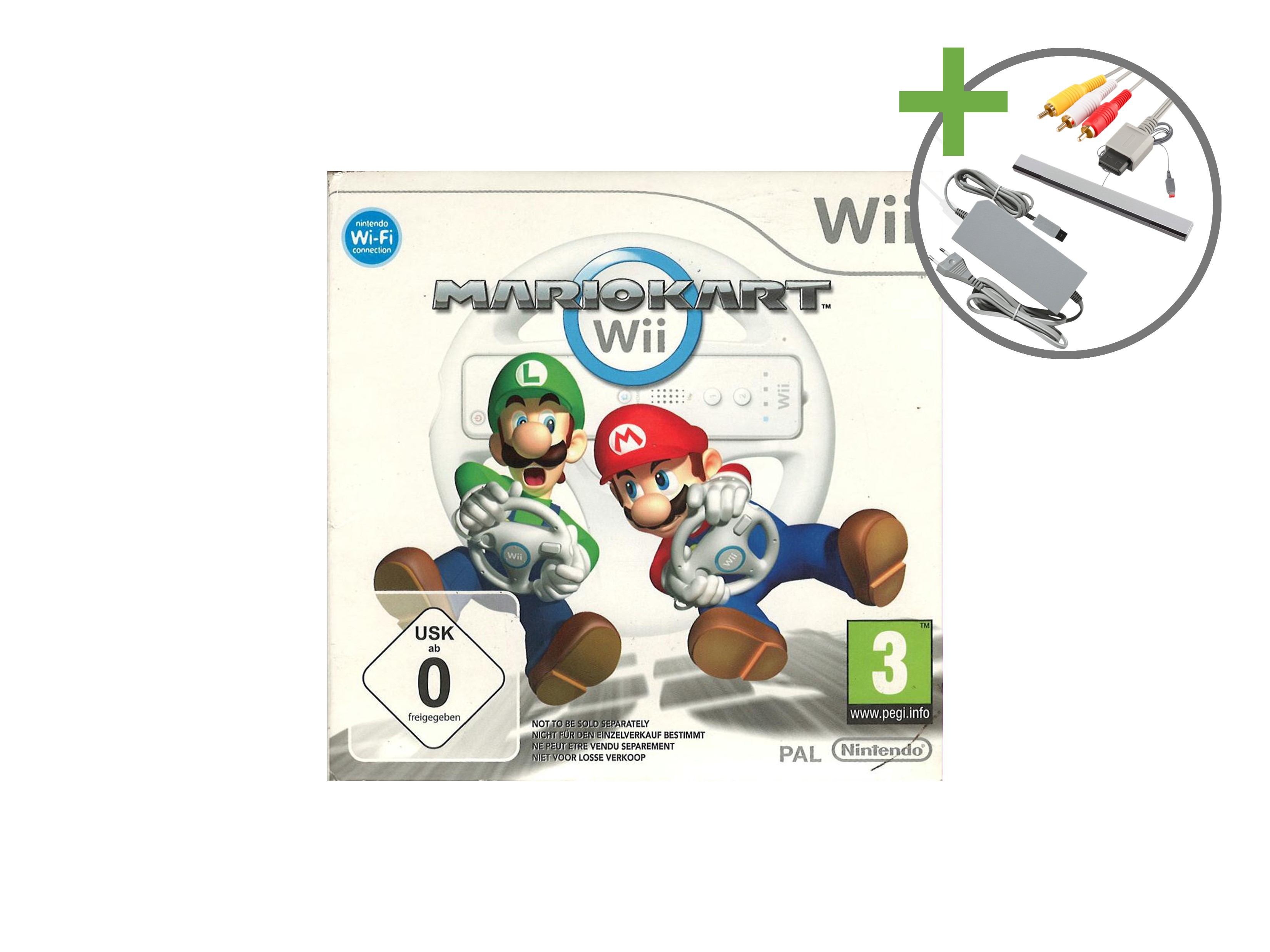 Nintendo Wii Starter Pack - Mario Kart Motion Plus Black Edition [Complete] - Wii Hardware - 6