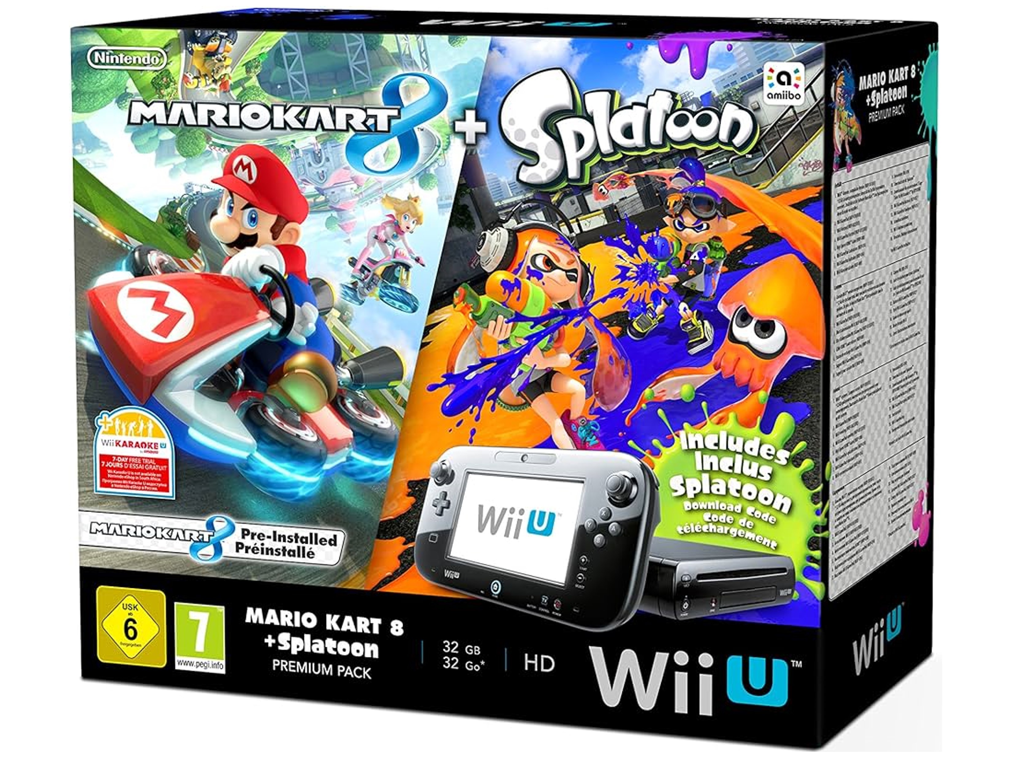 Nintendo Wii U Starter Pack - Mario Kart 8 en Splatoon Edition [Complete] - Wii U Hardware