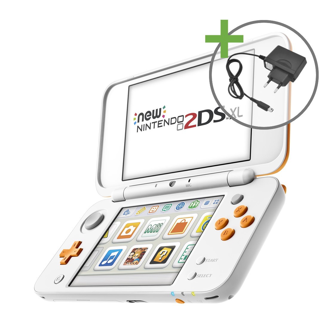 New Nintendo 2DS XL - White/Orange - Nintendo 3DS Hardware