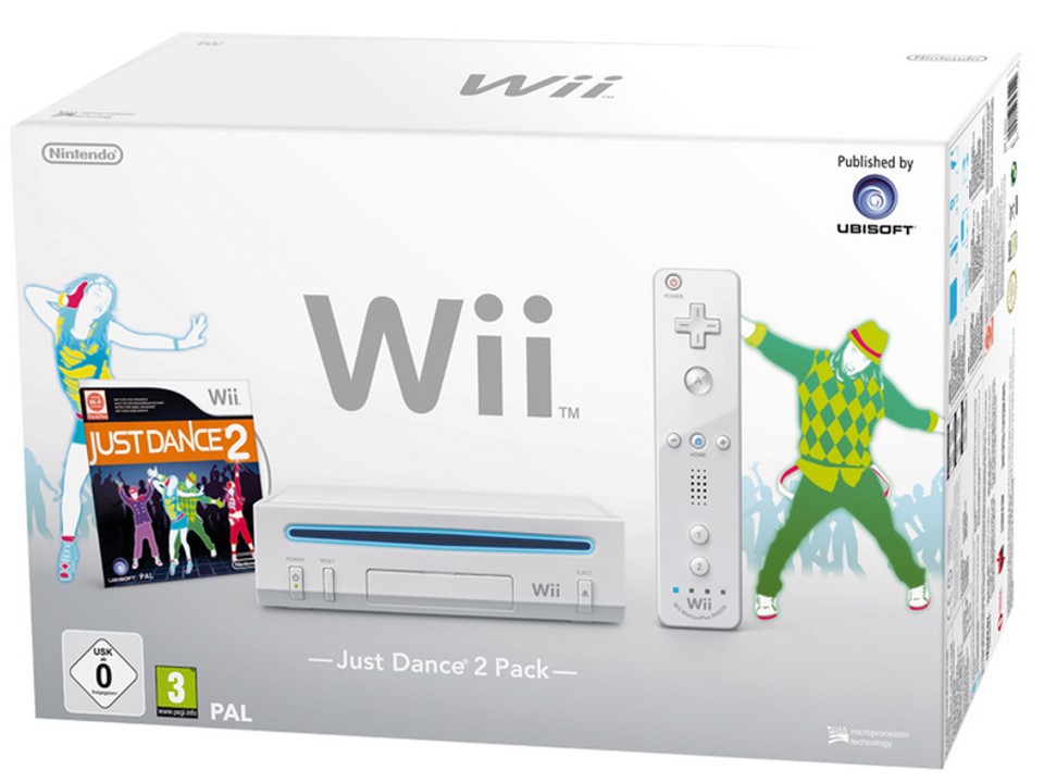 Nintendo Wii Starter Pack - Just Dance 2 Edition [Complete] - Wii Hardware