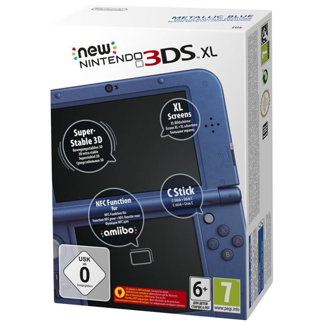 New Nintendo 3DS XL - Metallic Blue [Complete] - Nintendo 3DS Hardware