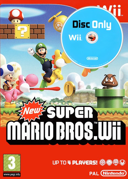 New Super Mario Bros. Wii - Disc Only - Wii Games