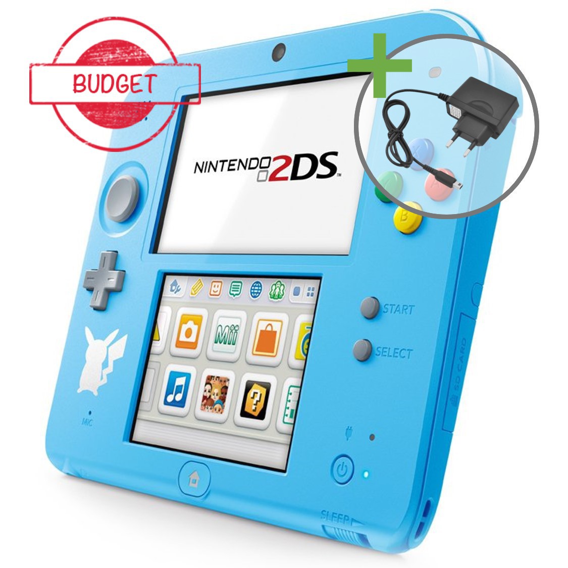 Nintendo 2DS - Pokémon Sun Moon Edition (Light Blue) - Budget - Nintendo 3DS Hardware