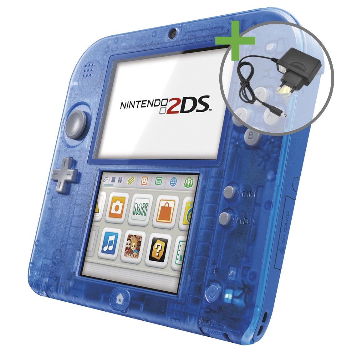 Nintendo 2DS - Crystal Blue [Complete] - Nintendo 3DS Hardware - 2