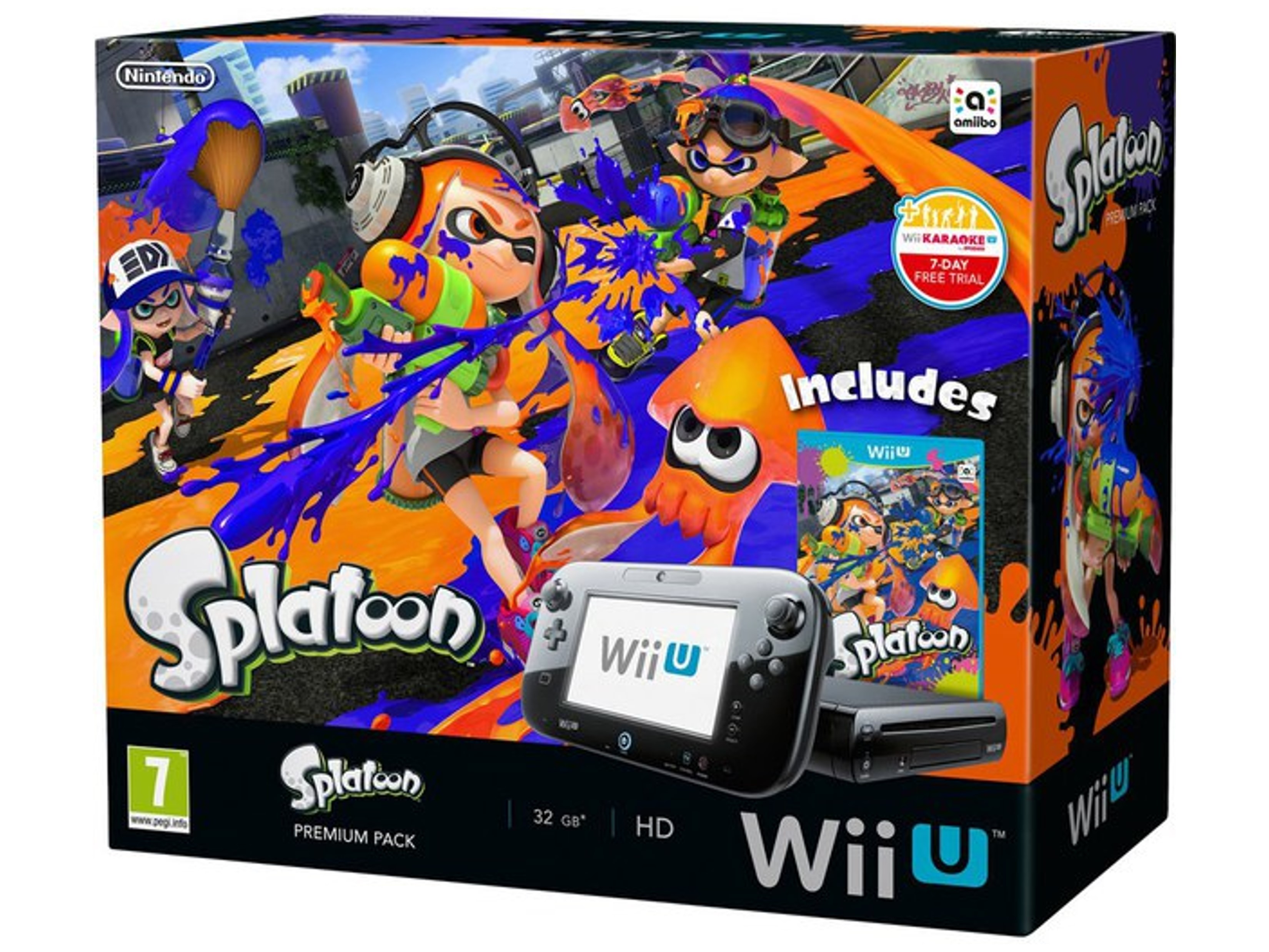 Nintendo Wii U Starter Pack - Splatoon Edition [Complete] - Wii U Hardware