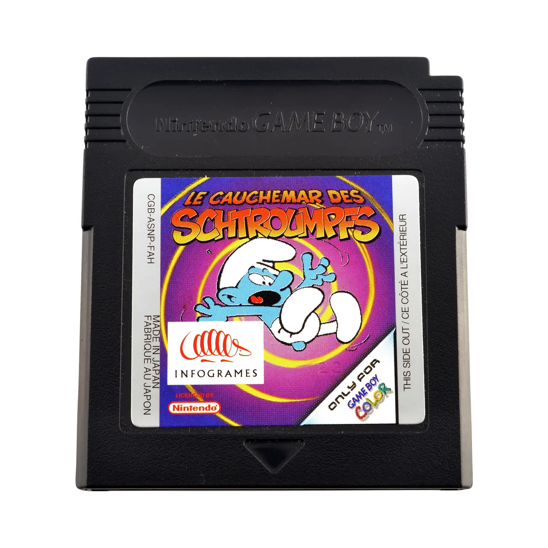 Le Cauchemar des Schtroumpfs (The Smurfs' Nightmare) - Gameboy Color Games