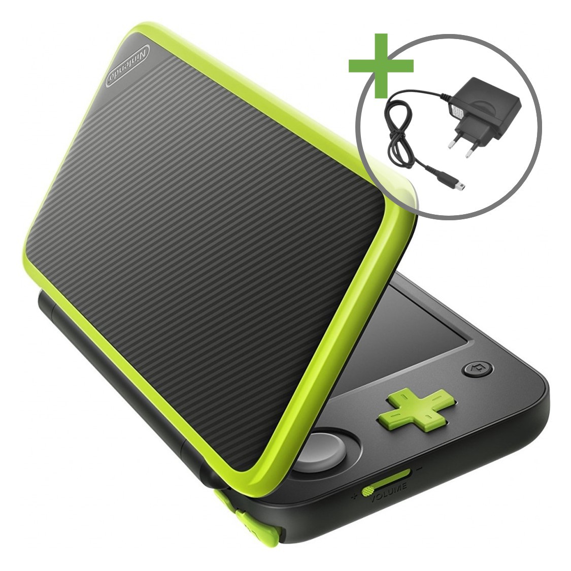 New Nintendo 2DS XL - Black/Lime [Complete] - Nintendo 3DS Hardware - 3