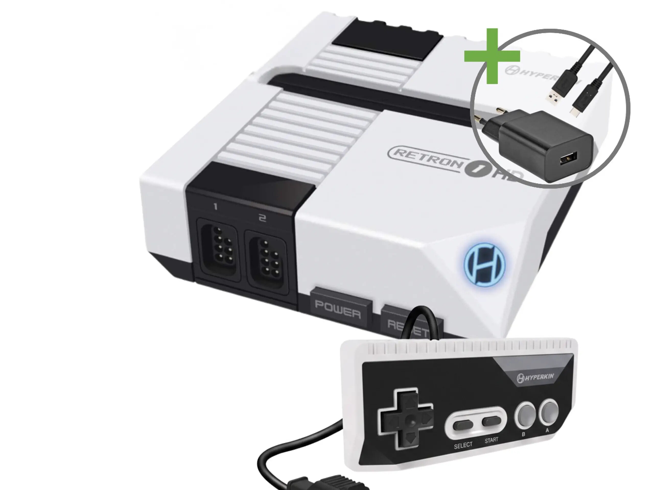 Hyperkin RetroN 1 HD NES Gaming Console Starter Pack - White Kopen | Nintendo NES Hardware