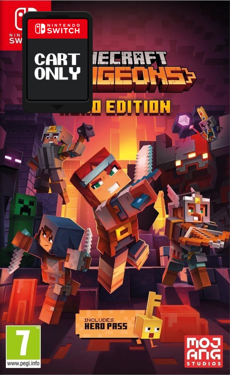 Minecraft Dungeons Hero Edition - Cart Only - Nintendo Switch Games