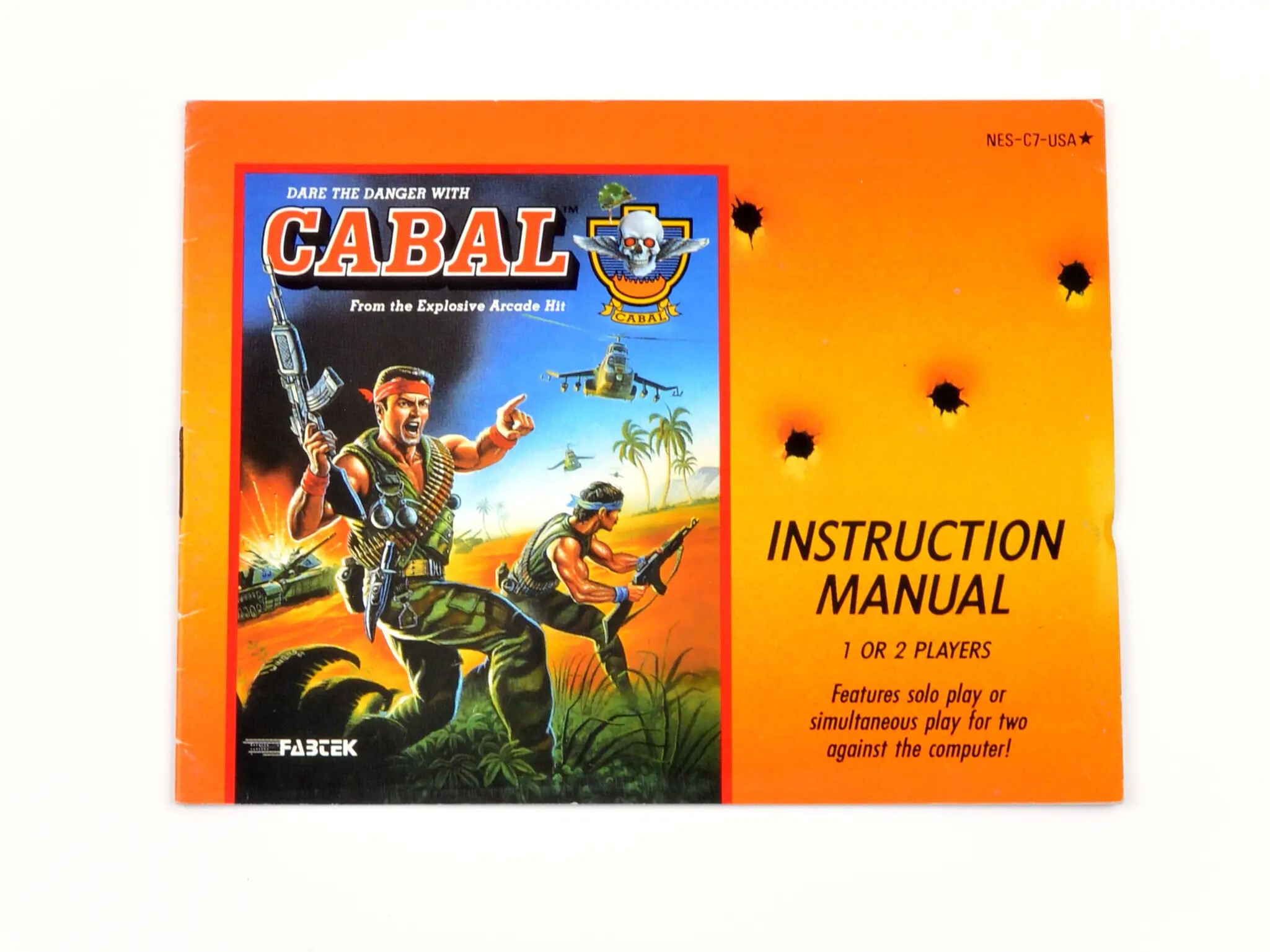 Cabal - Manual - Nintendo NES Manuals