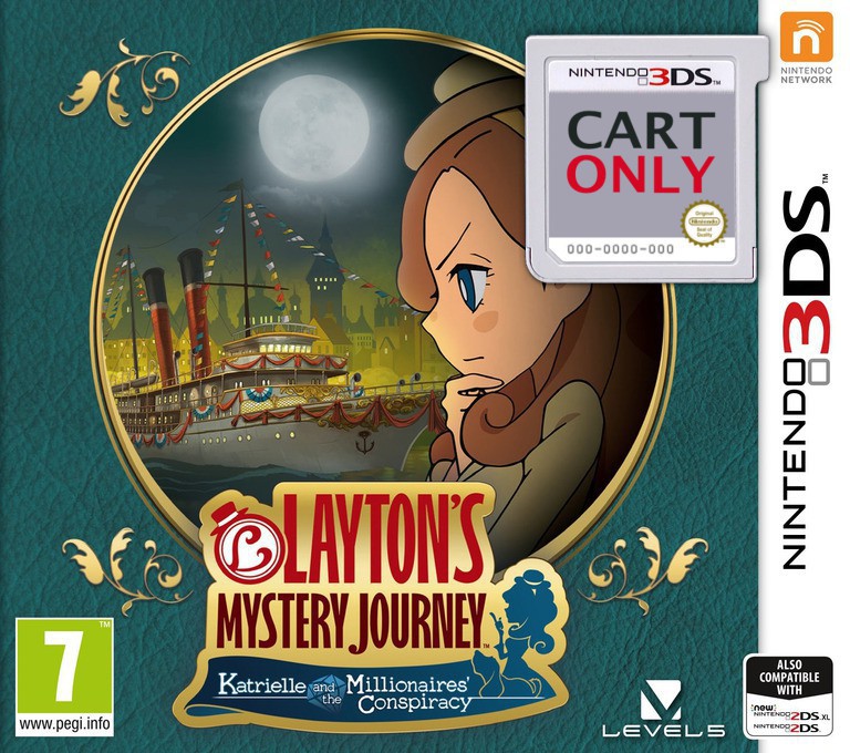 Layton's Mystery Journey: Katrielle and the Millionaires' Conspiracy - Cart Only - Nintendo 3DS Games