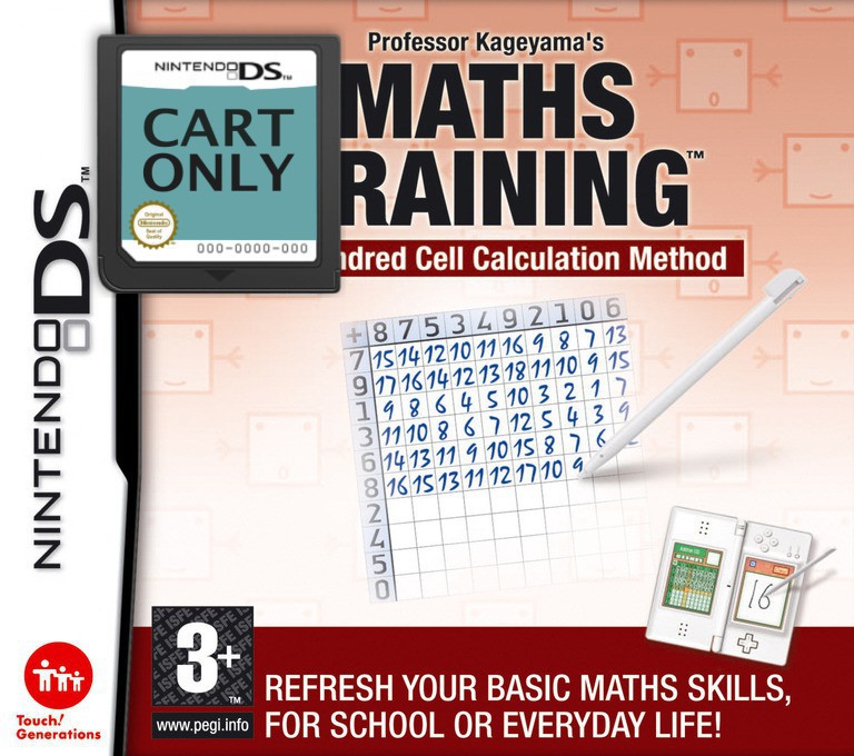 Professor Kageyama's Maths Training - The Hundred Cell Calculation Method - Cart Only Kaufen | Nintendo DS Games