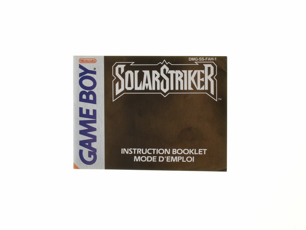 Solar Striker Kopen | Gameboy Classic Manuals